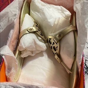 Tory Burch Shoes - NIB Tory Burch Miller Spark Gold Tory Burch Shoes - NIB Tory Burch Miller Spark Gold
